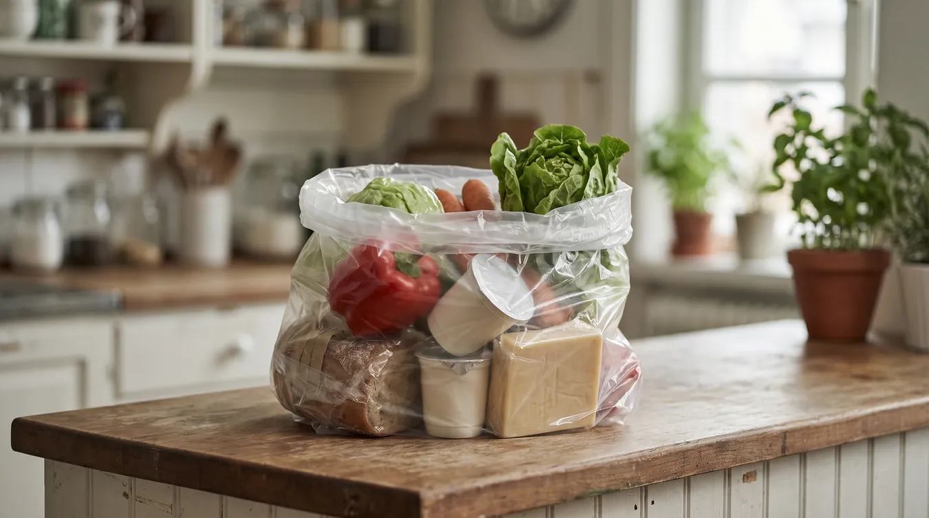 Perfectly good food being thrown away