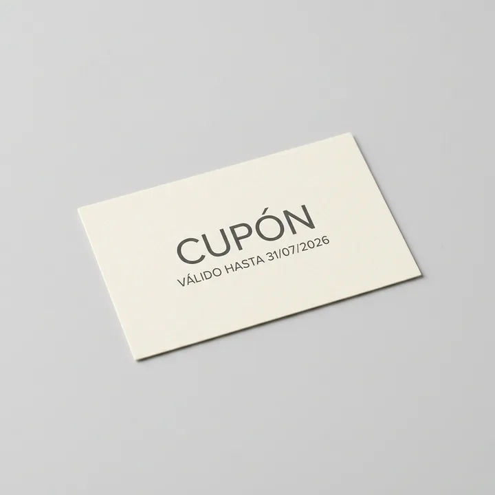 Fecha de validez de un cupón